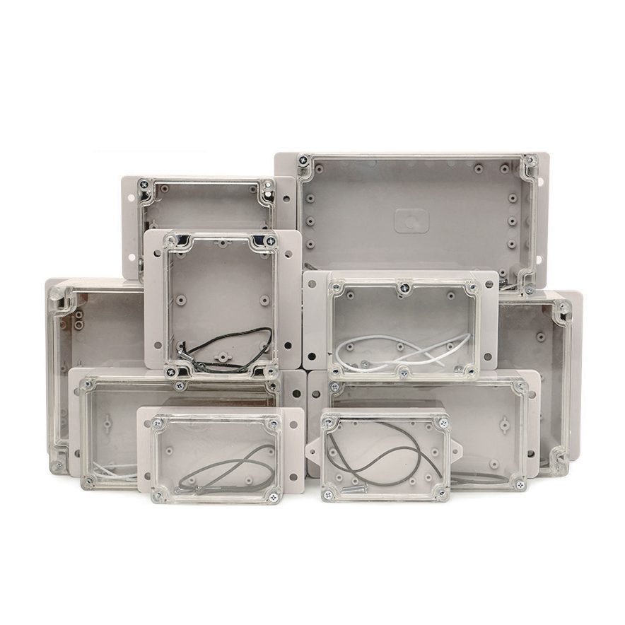 transparent plastic junction boxes with flange